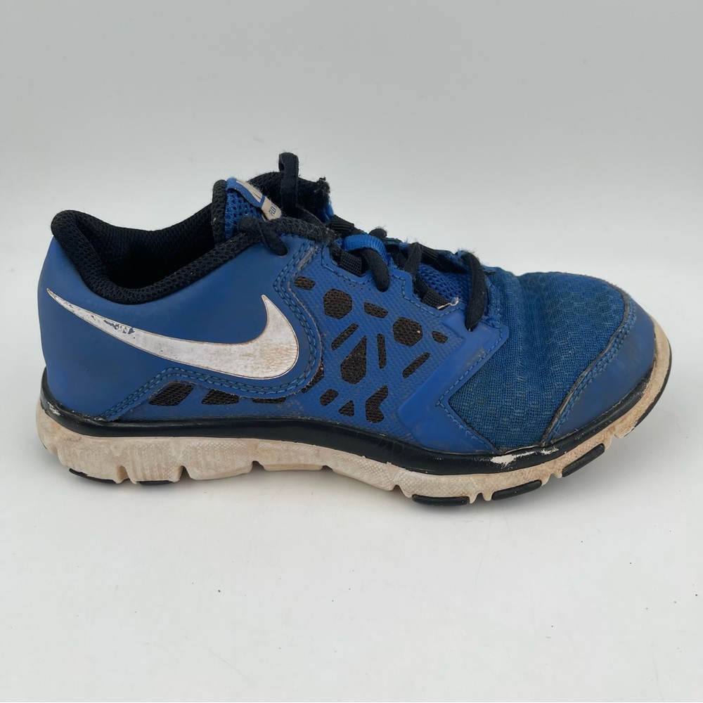 Nike Kids Flex Supreme TR4 Blue Black Sneakers - Size 2.5 Youth